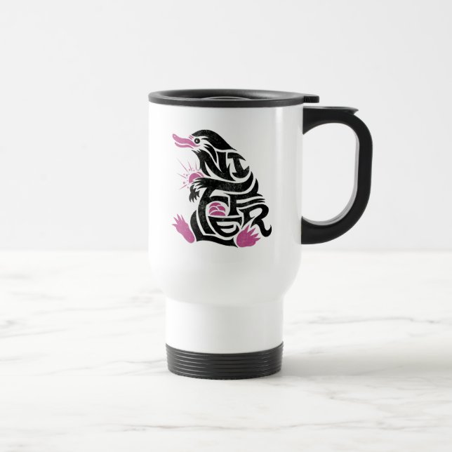 Mug De Voyage Graphique de typographie NIFFLER™ (Droite)