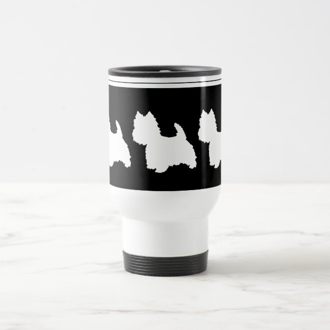 Mug De Voyage Graphique noir (Centre)
