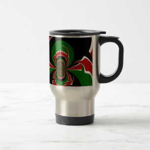 MUG DE VOYAGE GRAPHIQUE VERT ROUGE NOIR HAKUNA MATATA