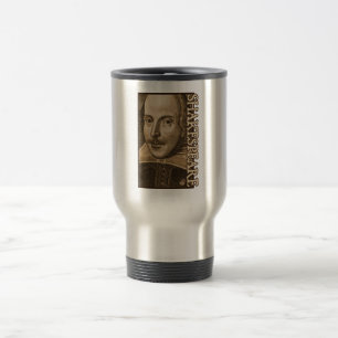 Mug De Voyage Gravures de Shakespeare Droeshout