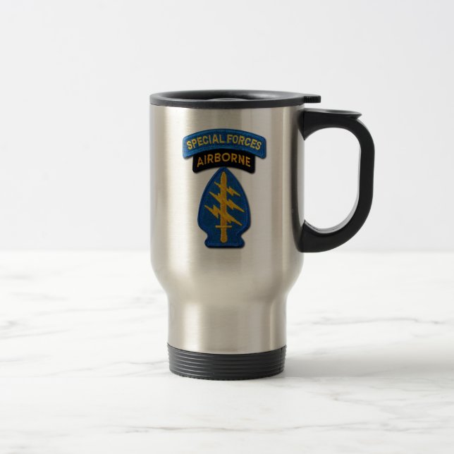 Mug De Voyage Green Berets, le groupe des forces spéciales SFGA (Droit)