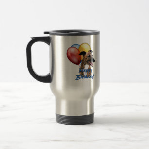 Mug De Voyage Greyhound Joyeux Ballons d'Anniversaire.