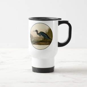 Mug De Voyage Grue Bleue Heron Audubon Peinture