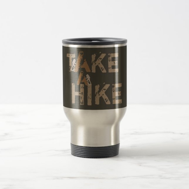 Mug De Voyage Grunge Faites une randonnée pédestre (Centre)