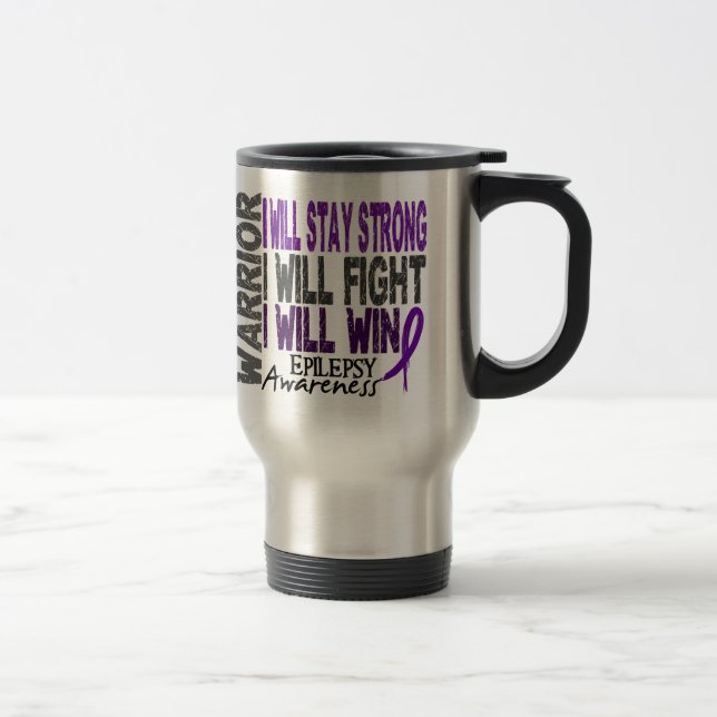 Mug De Voyage Guerrier d'épilepsie (Droit)