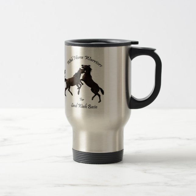 Mug De Voyage Guerriers de cheval sauvage (Droit)