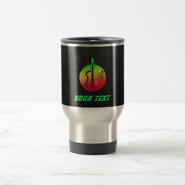 Mug De Voyage Guitare acoustique lisse (Centre)