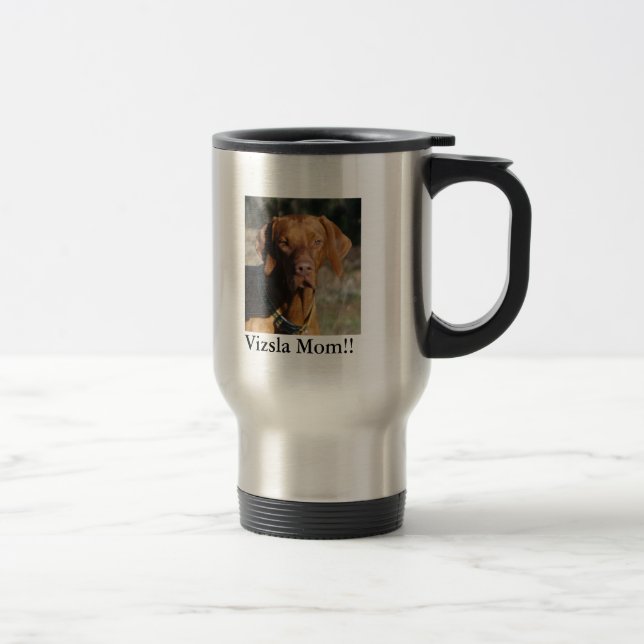 Mug De Voyage GUS de Vizsla le Texas, maman de Vizsla ! ! (Droit)