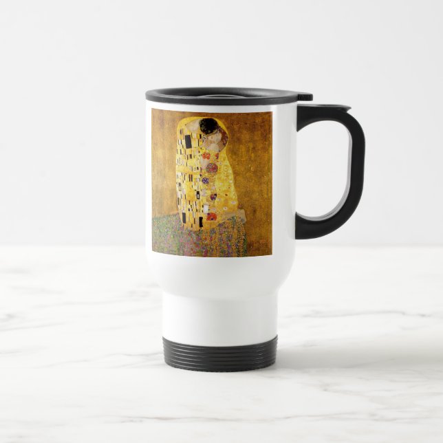 Mug De Voyage Gustav Klimt La Peinture Classique Du Kiss (Droite)