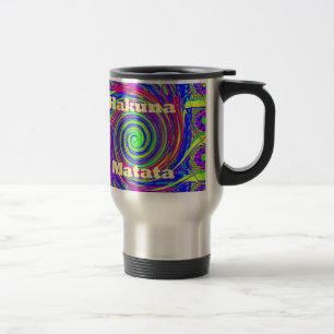 Mug De Voyage Hakuna Matata – Conception Tourbillon avec des Cou