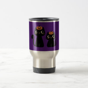Mug De Voyage Halloween/Automne/Automne/citrouille/chat