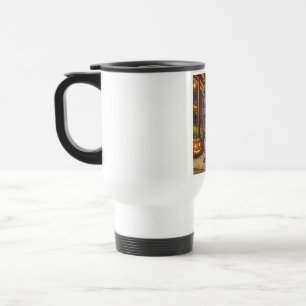 Mug De Voyage Halloween Monster Jack-o-Lantern & Bat Vixen Girl