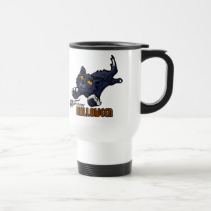 Mug De Voyage Happy Halloween Chat et souris