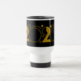 Mug De Voyage Happy New Year 2026 gold