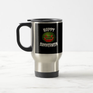 Mug De Voyage Happy Summerween Retro Watermelon Jack-o'-lantern