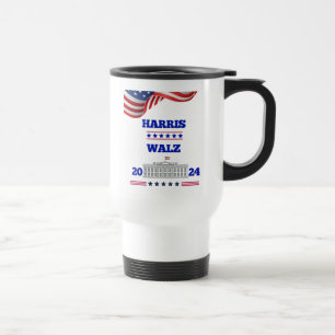 Mug De Voyage Harris Walz, cadeau de campagne électorale 2024,