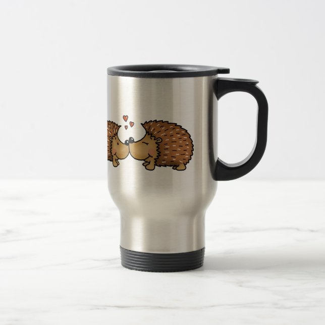Mug De Voyage Hérissons dans l'amour (Droit)
