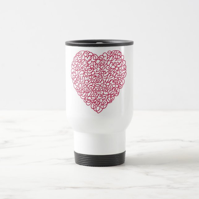 Mug De Voyage Heureuse Sainte-Valentin (Centre)