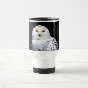 Mug De Voyage Hibou des neiges majestueux d'hiver