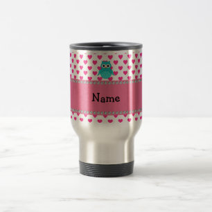Mug De Voyage Hibou mignon nommé personnalisé