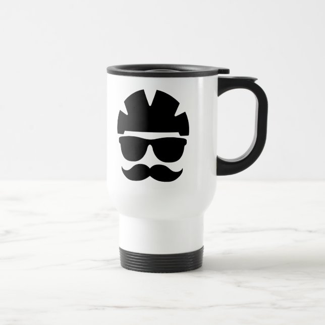 Mug De Voyage Hippie de bicyclette (Droite)