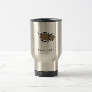Mug De Voyage Hippopotame mignon ; Cool