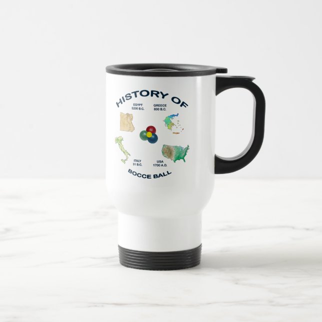 Mug De Voyage Histoire de boule de Bocce (Droite)