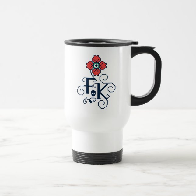 Mug De Voyage Hommage floral de Frida Kahlo | (Droite)
