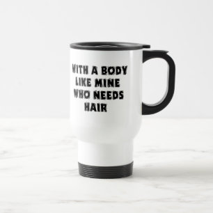 Mug De Voyage Homme chauve de fête des pères drôle