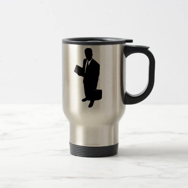 Mug De Voyage Homme d'affaires (Droit)