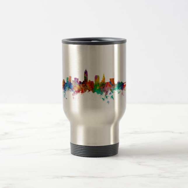 Mug De Voyage Horizon de Cleveland Ohio (Centre)