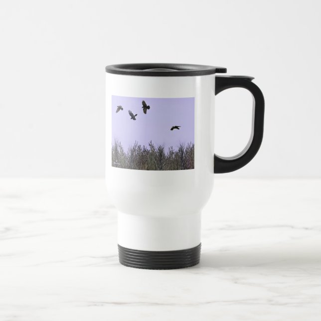 Mug De Voyage Horloge des ravens (Droite)
