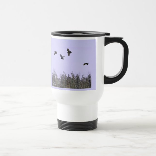 Mug De Voyage Horloge des ravens (Droite)