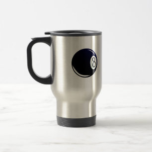Mug De Voyage Huit Balles Isolées