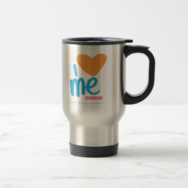 Mug De Voyage I coeur j'orange/Aqua (Droit)