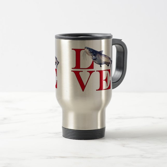 Mug De Voyage I Love Catfish (Devant droit)
