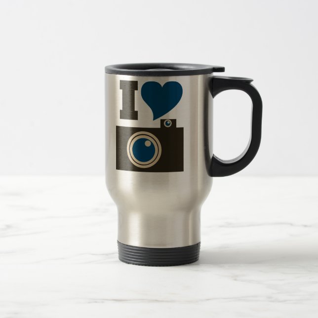 Mug De Voyage I Love Photography (Droit)
