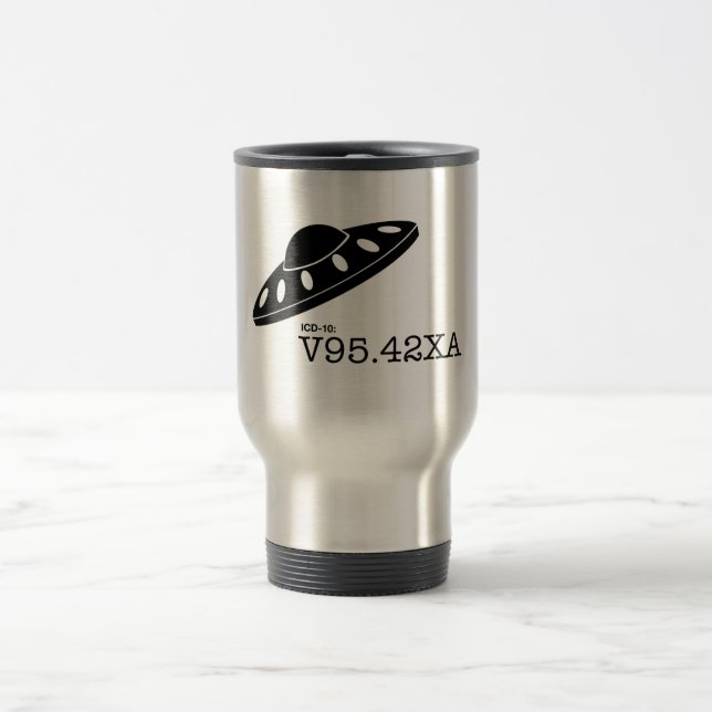 Mug De Voyage ICD-10 : V9542XA - Accident de vaisseau spatial (Centre)