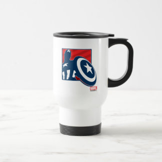 Mug De Voyage Icône de silhouette Captain America