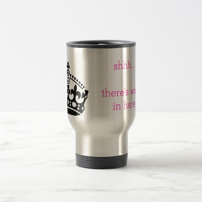 Mug De Voyage il y a du vin ici (Centre)