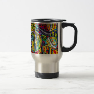 Mug De Voyage Illustration abstraite de tennis