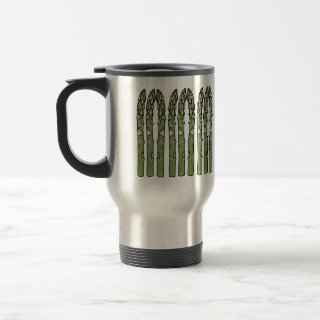 Mug De Voyage Illustration d'Asparagus (Gauche)