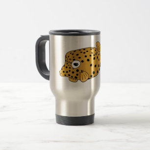 Mug De Voyage Illustration de boxfish jaune