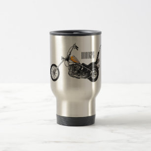 Mug De Voyage Illustration de Chopper Motorcycle 1950
