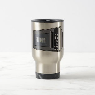 Mug De Voyage Illustration de dessin sur micro-ondes