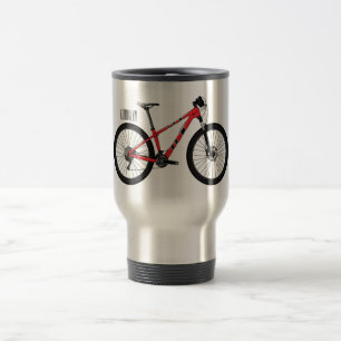 Mug De Voyage Illustration de la bande dessinée de vélo