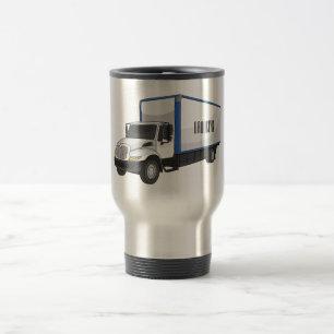 Mug De Voyage Illustration de la caricature du camion-boîte