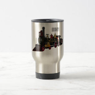 Mug De Voyage Illustration de la locomotive à vapeur