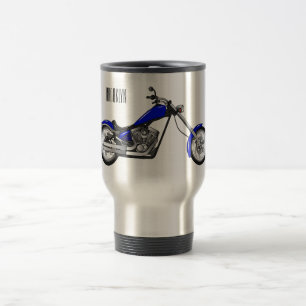 Mug De Voyage Illustration de la moto à hélico