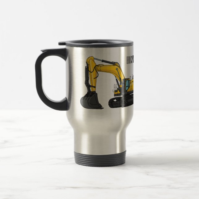Mug De Voyage Illustration de la pelle Crawler (Gauche)